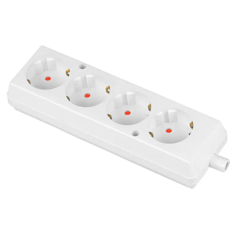 Gniazdo przenośne czterokrotne 4x2p+Z Schuko, 16A, 250V