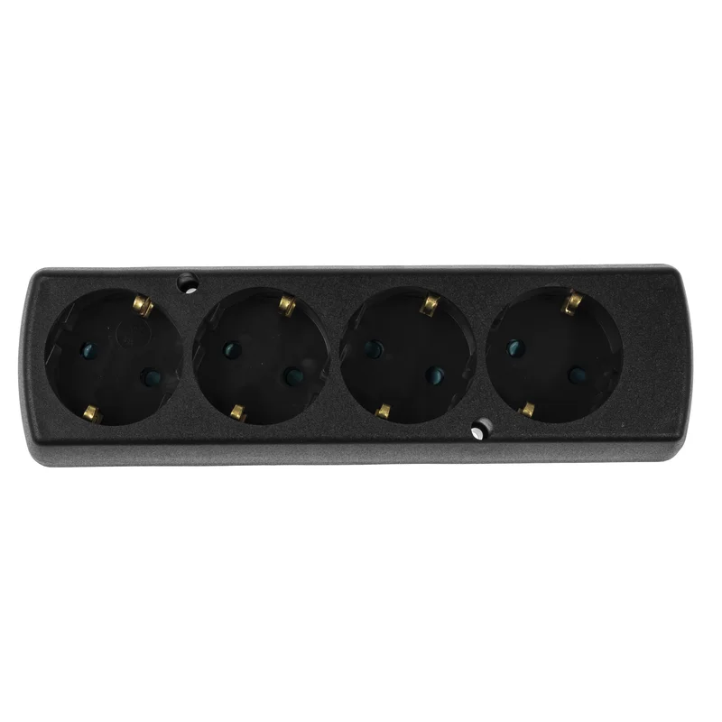 Gniazdo przenośne czterokrotne 4x2p+Z Schuko, 16A, 250V - 3