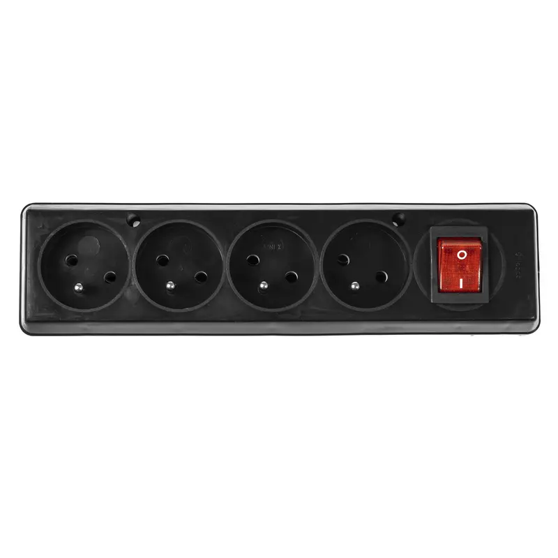Gniazdo przenośne czterokrotne 4x2p+Z with switch 16A, 250V - 5