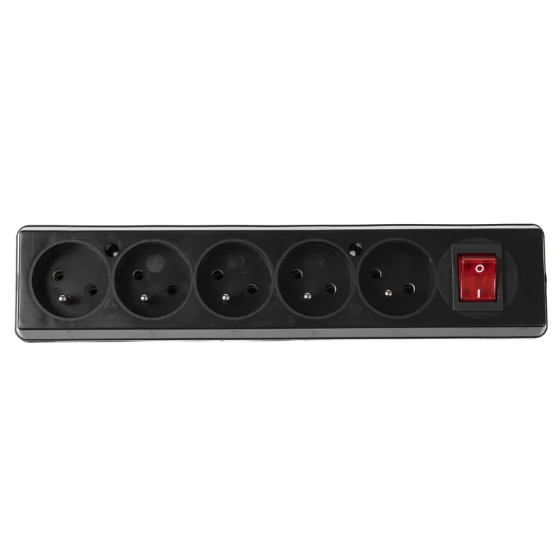 Gniazdo przenośne pięciokrotne 5x2p+Z with switch 16A, 250V - 3