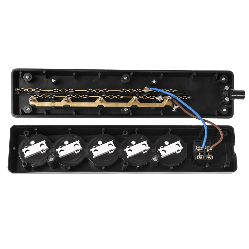 Gniazdo przenośne pięciokrotne 5x2p+Z with switch 16A, 250V - 4