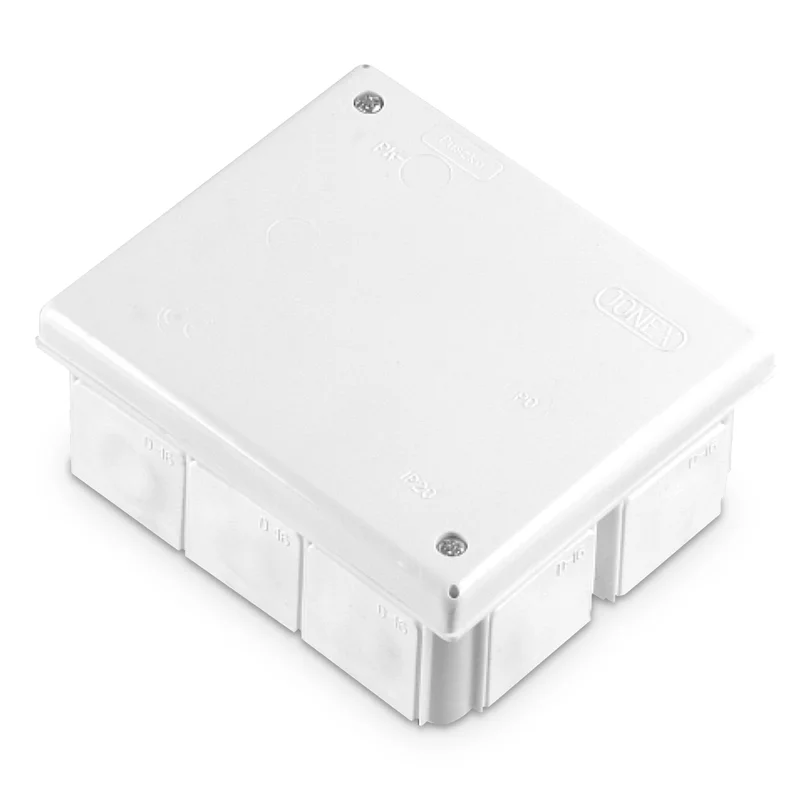 Puszka odgałęźna, 10-wlotowa, z dł. D 16, wym 80x95, IP54