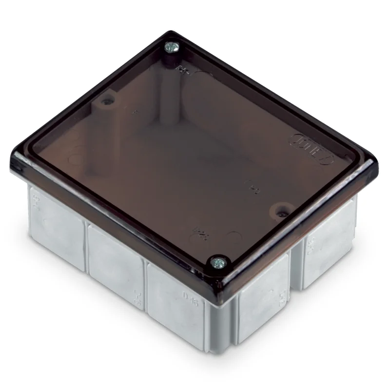 Puszka odgałęźna, 10-wlotowa, z dł. D 16, wym 80x95, IP54