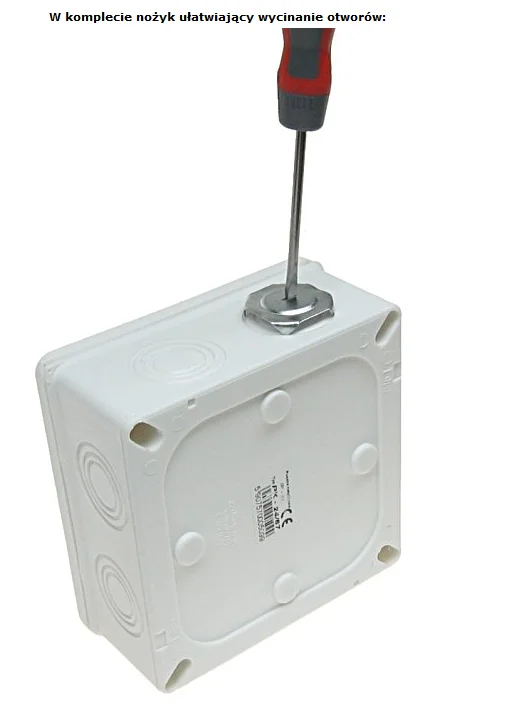 Puszka odgałęźna, n/t 125x125x50, IP-67 stos.dławików gwint; bez dławika