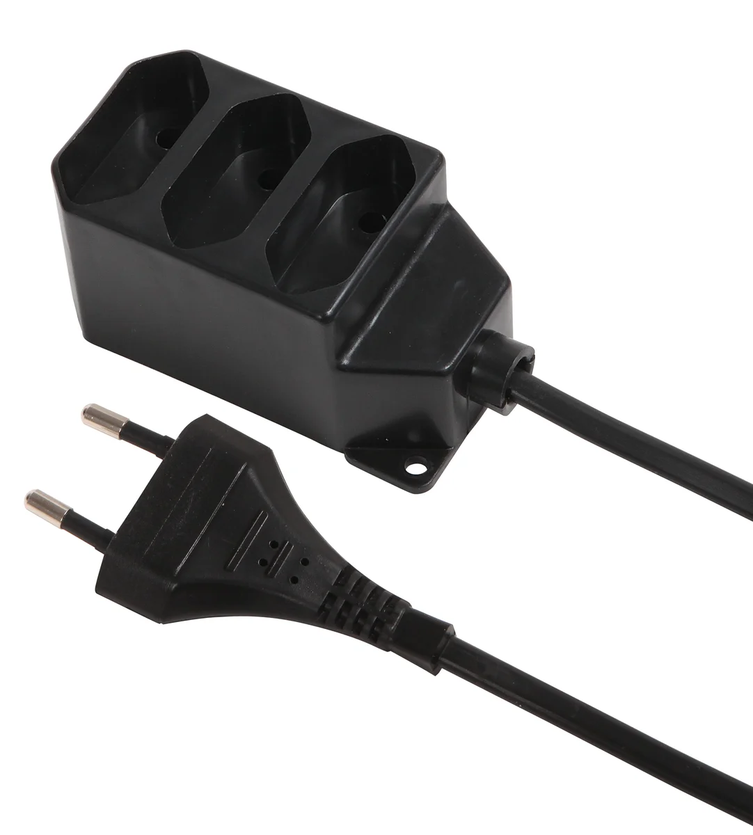 Przedłużacz z trzykrotnym 3x2p/II, 2,5A, 250V z przewodem przyłączeniowym - 3