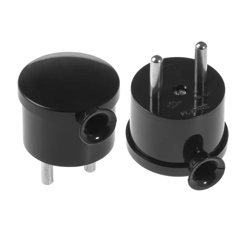 Wtyczka rozbieralna, kątowa "MINI", 2p 16A, 250V; WT-10 BIAŁY - 3