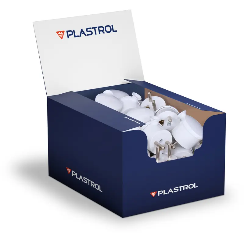 Wtyczka rozbieralna, kątowa "MINI", 2p+Z, 16A, 250V; WT-15 BIAŁY - 2