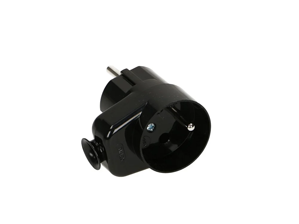 Wtyczka rozbieralna, z gniazdem 2p+Z, 16A, ~250V; WT-16G BIAŁY - 3