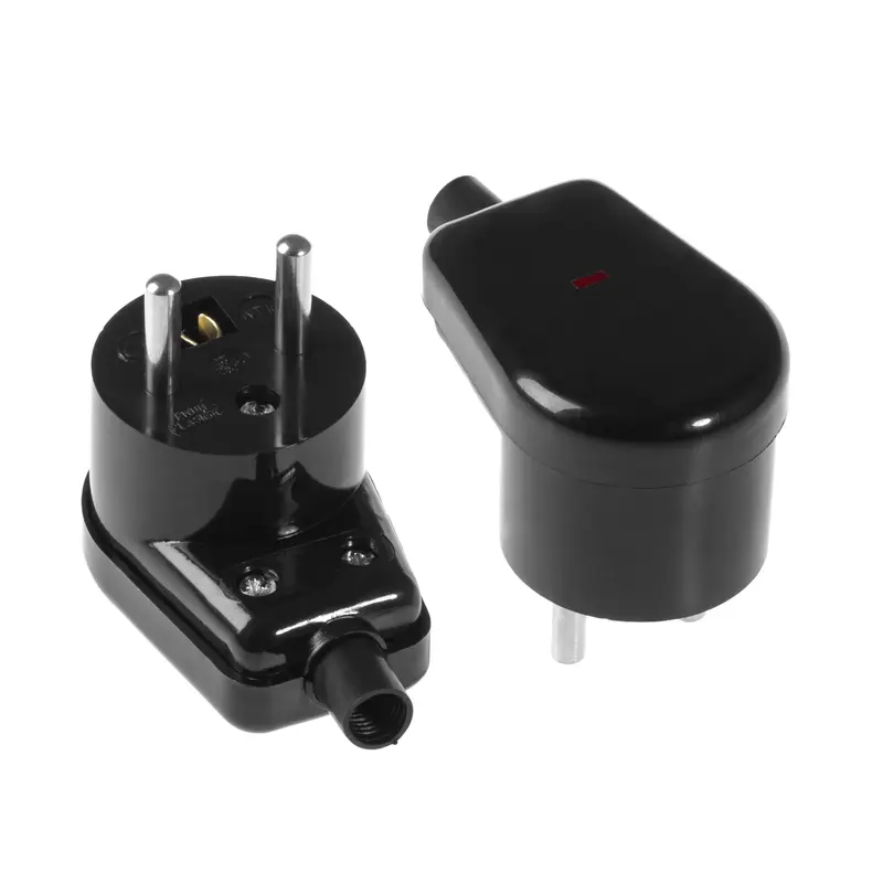 Wtyczka rozbieralna, kątowa podświetlana, 2p+Z, 16A, 250V; WT-16S BIAŁY - 3