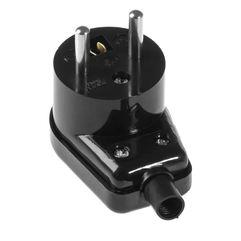 Wtyczka rozbieralna, kątowa podświetlana, 2p+Z, 16A, 250V; WT-16S BIAŁY - 2