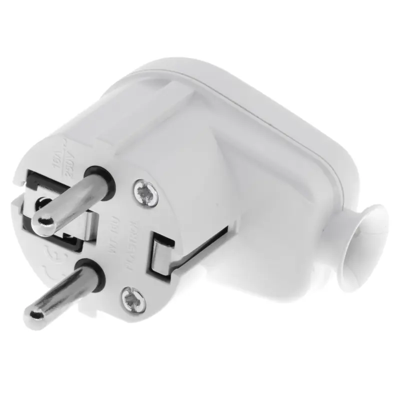 Wtyczka rozbieralna, kątowa Uni-SCHUKO, 2p+Z; 16A, 250V; WT-16U BIAŁY - 4