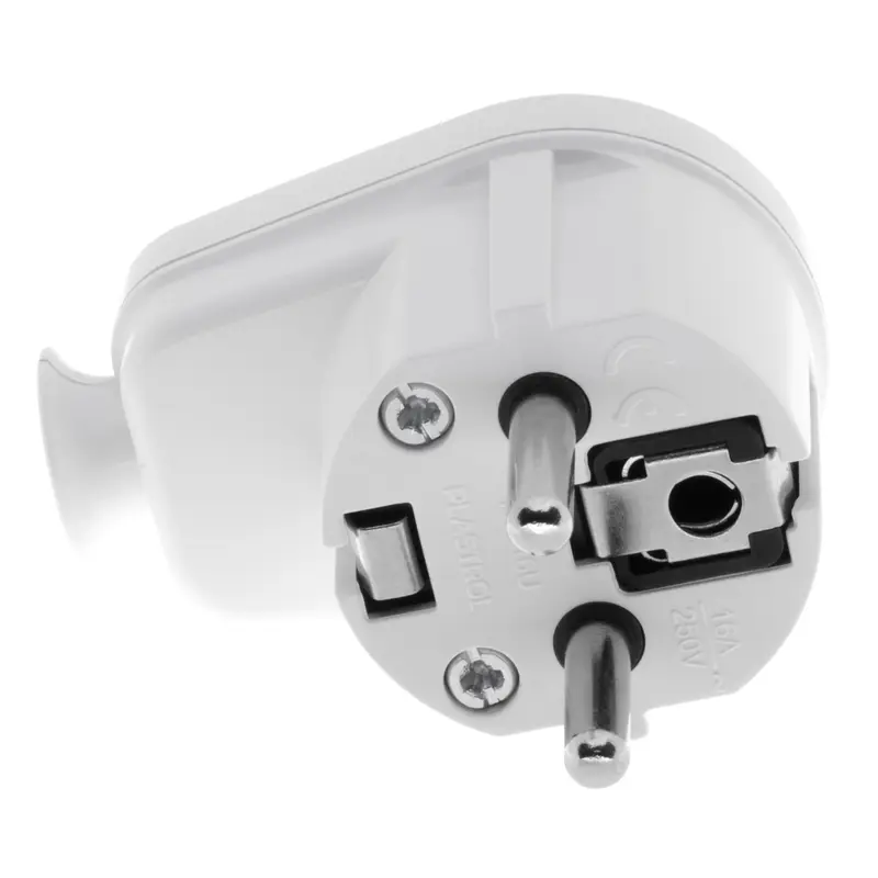 Wtyczka rozbieralna, kątowa Uni-SCHUKO, 2p+Z; 16A, 250V; WT-16U BIAŁY - 5