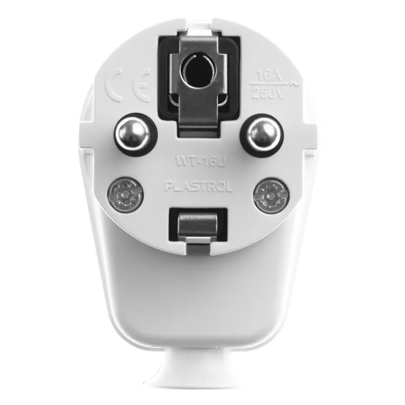 Wtyczka rozbieralna, kątowa Uni-SCHUKO, 2p+Z; 16A, 250V; WT-16U BIAŁY - 6