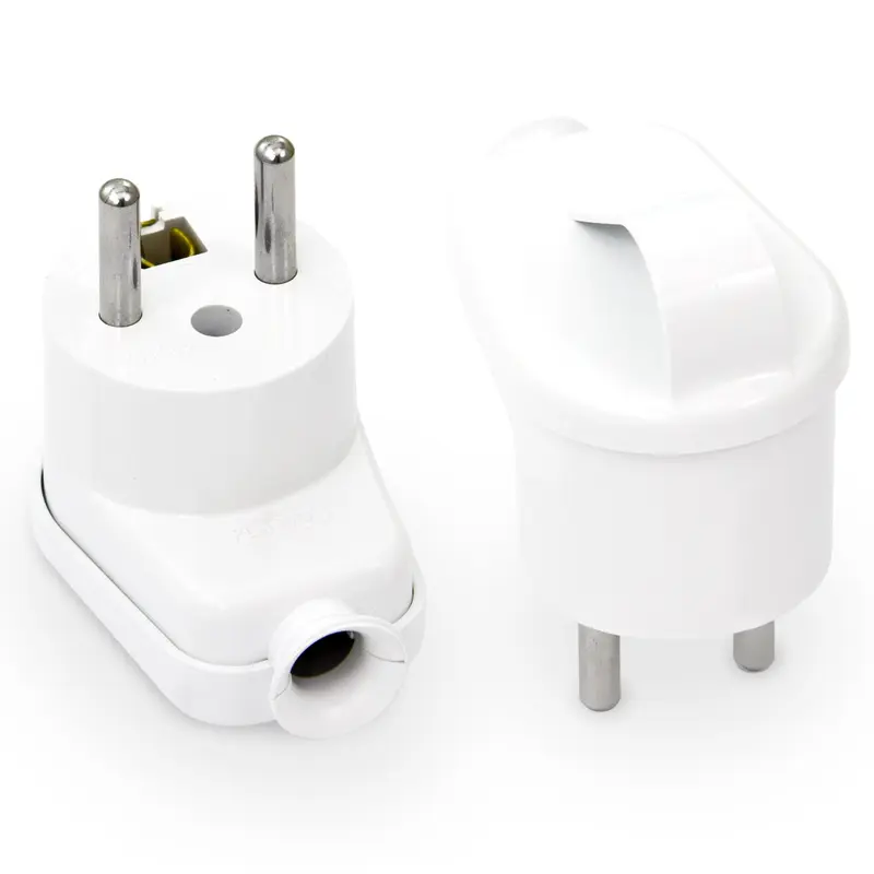 Wtyczka rozbieralna, kątowa, 2p+Z, 16A, 250V z uchem; WT-16Z BIAŁY