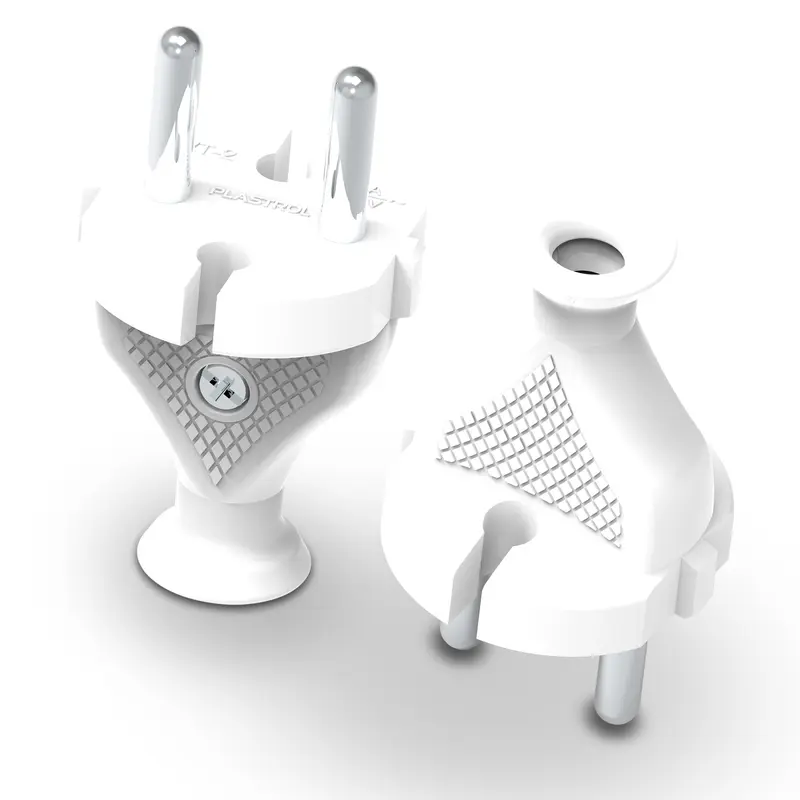 Wtyczka rozbieralna, prosta 2p; 10A;230V; WT-2 BIAŁA