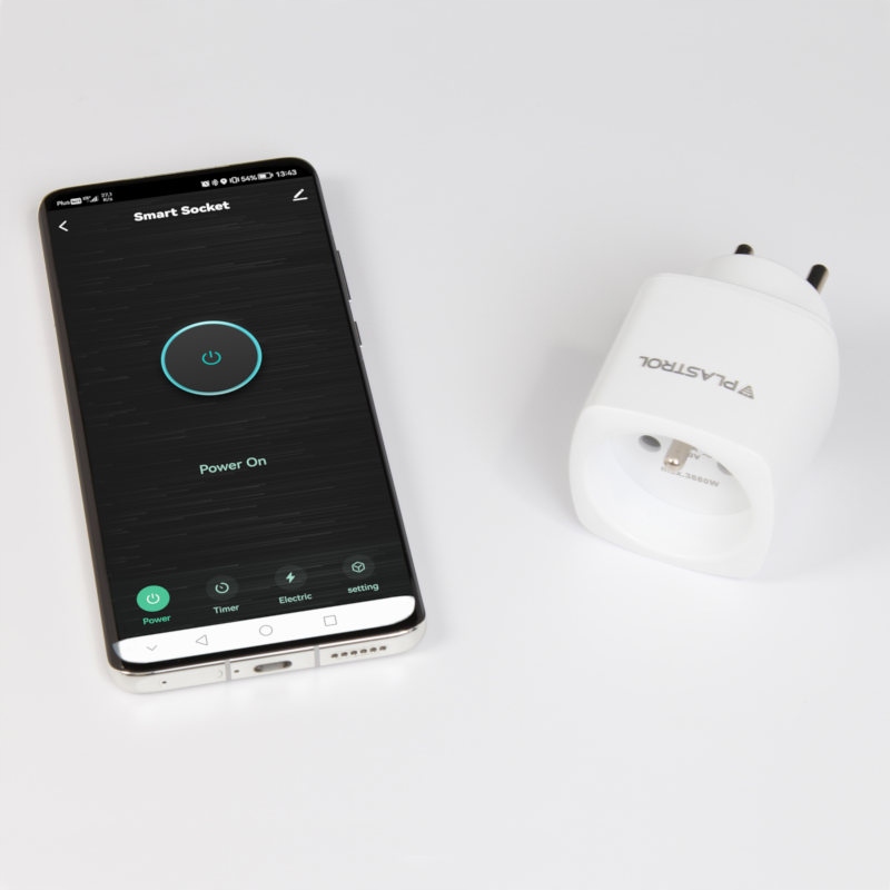Gniazdo / wtyczka wifi;  obciążenie 16A/3840W - 3